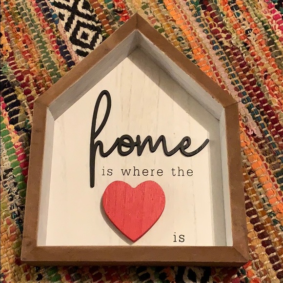 🆕 Home is where the ❤️ is wall decor - Picture 1 of 3